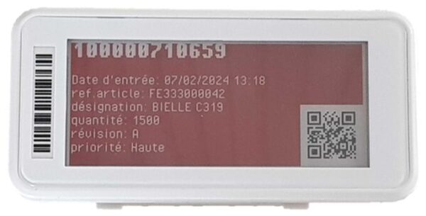 ivBeacon Display - fond rouge